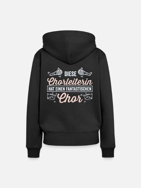 Beste Chorleiterin - Chor - Musikalisch - Frauen Premium Bio Hoodie - Schwarz