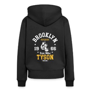 Iron Mike Tyson - Sweat à capuche Premium bio Femme - noir - Dos - Julia (174cm)