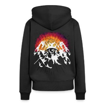 Mort au-delà de Dieu Jésus Résurrection Funérailles - Sweat à capuche Premium bio Femme - noir - Dos - Julia (174cm)