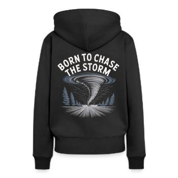 Costume de chasseur de tempête Chasseur de tempête - Sweat à capuche Premium bio Femme - noir - Dos - Julia (174cm)