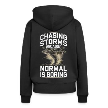 Costume de chasseur de tempête Chasseur de tempête - Sweat à capuche Premium bio Femme - noir - Dos - Julia (174cm)