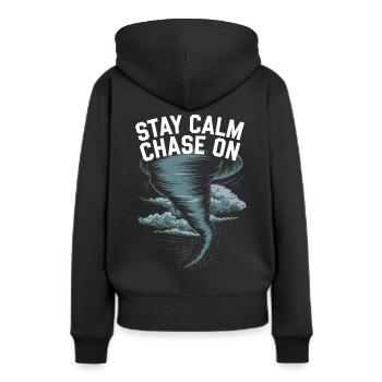 Costume de chasseur de tempête Chasseur de tempête - Sweat à capuche Premium bio Femme - noir - Dos - Julia (174cm)