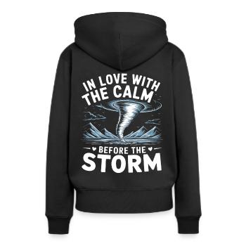 Costume de chasseur de tempête Chasseur de tempête - Sweat à capuche Premium bio Femme - noir - Dos - Julia (174cm)