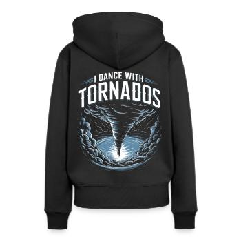 Costume de chasseur de tempête Chasseur de tempête - Sweat à capuche Premium bio Femme - noir - Dos - Julia (174cm)
