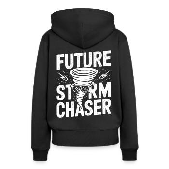 Costume de chasseur de tempête Chasseur de tempête - Sweat à capuche Premium bio Femme - noir - Dos - Julia (174cm)