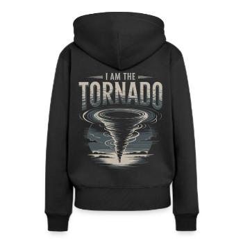 Costume de chasseur de tempête Chasseur de tempête - Sweat à capuche Premium bio Femme - noir - Dos - Julia (174cm)