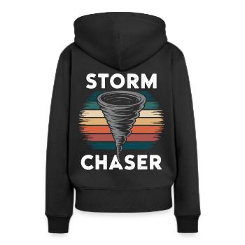 Costume de chasseur de tempête Chasseur de tempête - Sweat à capuche Premium bio Femme - noir - Dos - Julia (174cm)