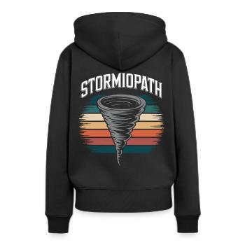 Costume de chasseur de tempête Chasseur de tempête - Sweat à capuche Premium bio Femme - noir - Dos - Julia (174cm)
