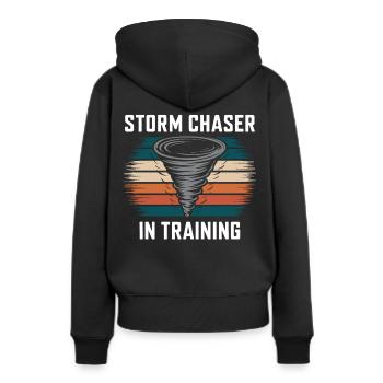 Costume de chasseur de tempête Chasseur de tempête - Sweat à capuche Premium bio Femme - noir - Dos - Julia (174cm)