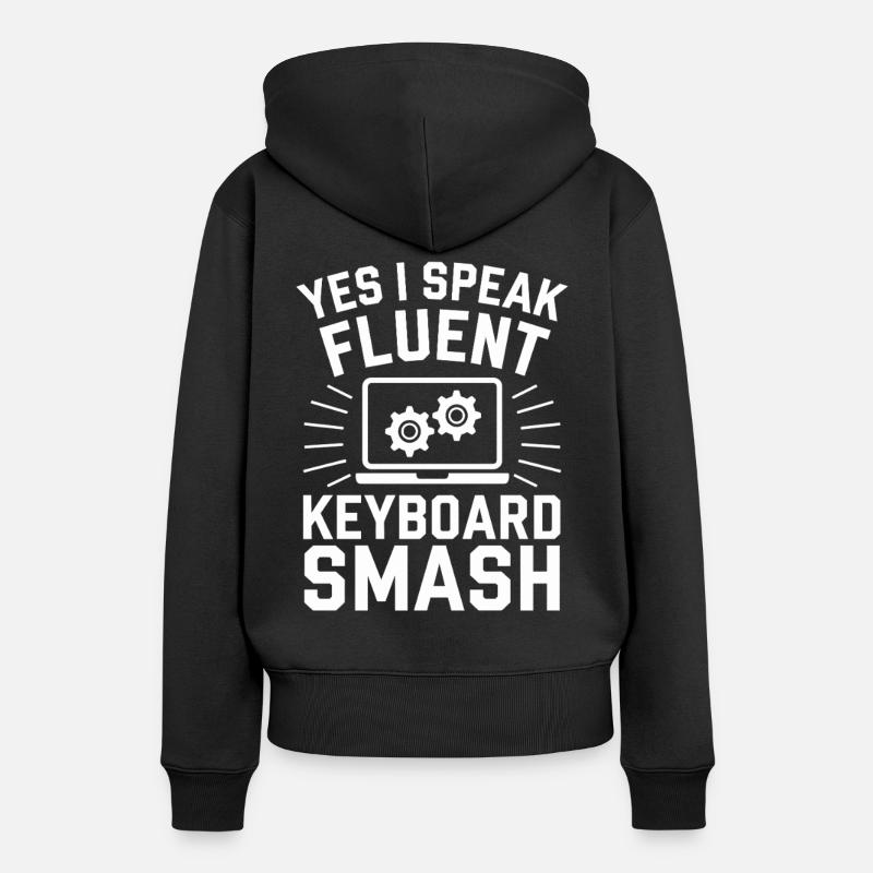 Support Administrateur Nerd Computer Tech - Sweat à capuche Premium bio Femme - noir