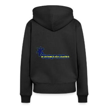 Curaçao Curacao Willemstad - Frauen Premium Bio Hoodie - Schwarz - Hinten - Julia (174cm)