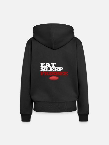 Frisbee - Frauen Premium Bio Hoodie - Schwarz