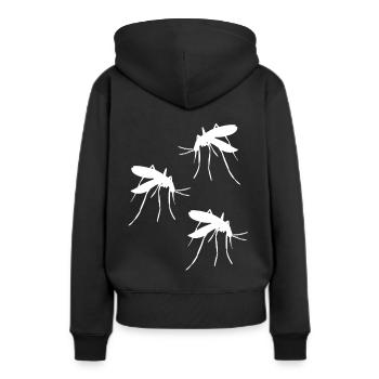 Moskito Mücke Mücken Insekten Insekt Schädling - Frauen Premium Bio Hoodie - Schwarz - Hinten - Julia (174cm)