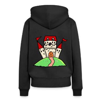 Château Ritterburg Château Forteresse Ritterburg enfants - Sweat à capuche Premium bio Femme - noir - Dos - Julia (174cm)