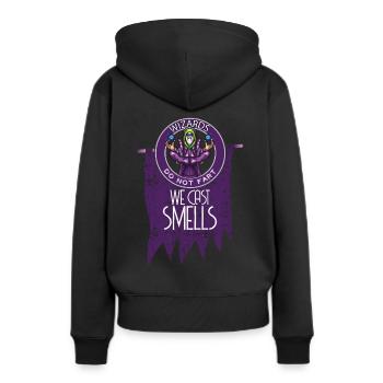 Wizard Rollenspiel - Frauen Premium Bio Hoodie - Schwarz - Hinten - Julia (174cm)
