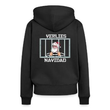 Donjon de Noël Navidad, Feliz Navidad, drôle - Sweat à capuche Premium bio Femme - noir - Dos - Julia (174cm)