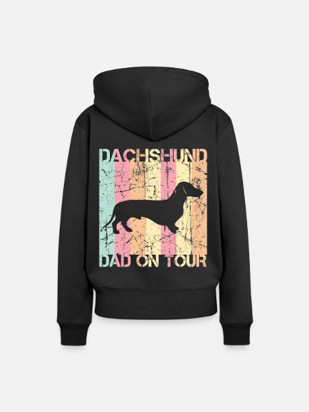 Dachshund Dackel Spruch Geschenk - Frauen Premium Bio Hoodie - Schwarz