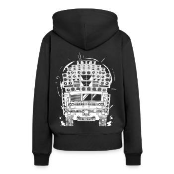 Tekno Pirates - Felpa con cappuccio ecologica premium da donna - nero - Retro - Julia (174cm)