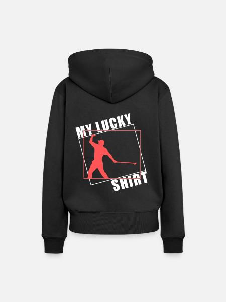 Golfer Shirt Golfspieler Golfschläger - Frauen Premium Bio Hoodie - Schwarz