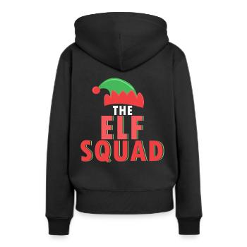 Elfe-Squad Elfe Squad ELF Elfe SQUAD - Sweat à capuche Premium bio Femme - noir - Dos - Julia (174cm)