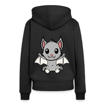 Halloween Blutsauger Fledermaus Horror Kind Baby - Frauen Premium Bio Hoodie - Schwarz - Hinten - Julia (174cm)