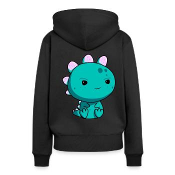 Dragon Dinosaure Enfants Bébé Fable Mythe Dino - Sweat à capuche Premium bio Femme - noir - Dos - Julia (174cm)