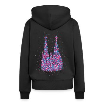 Cathédrale de Cologne Carnaval de Cologne Défilé du Carnaval de Cologne - Sweat à capuche Premium bio Femme - noir - Dos - Julia (174cm)