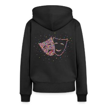 Theater Schauspieler Schauspielerin - Frauen Premium Bio Hoodie - Schwarz - Hinten - Julia (174cm)