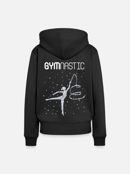 Rhytmische Gymnastik Turnen Bodenturnen - Frauen Premium Bio Hoodie - Schwarz