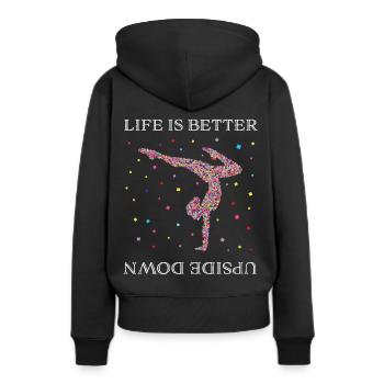 Gymnastics Handstand Gymnastics Acrobatics - Women’s Premium Organic Hoodie - black - Back - Julia (174cm)