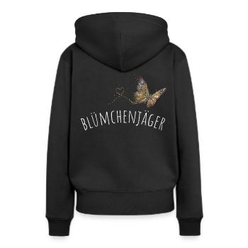 Floristin Floristik Gärtnerin Blumenbeet - Frauen Premium Bio Hoodie - Schwarz - Hinten - Julia (174cm)