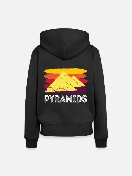 Gizeh Pyramide Ägypten Sphinx Anubis - Frauen Premium Bio Hoodie - Schwarz