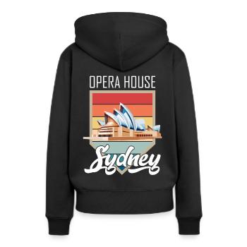 Orchestre de l’Opéra de Sydney Outback Australia - Sweat à capuche Premium bio Femme - noir - Dos - Julia (174cm)
