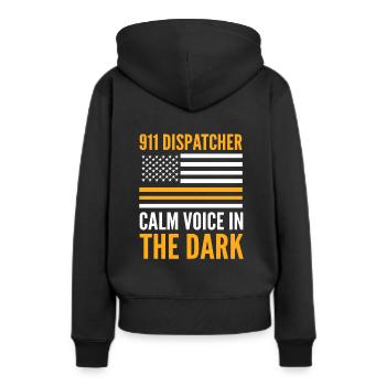 Notruf Disponent Notfall Ersthelfer Notfall-Di - Frauen Premium Bio Hoodie - Schwarz - Hinten - Julia (174cm)