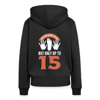 Amputierter Amputation Regierung Korruption - Frauen Premium Bio Hoodie - Schwarz - Hinten - Julia (174cm)