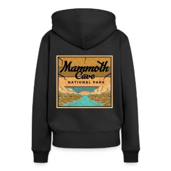 Mammoth Cave Kentucky National Park Souvenir - Sweat à capuche Premium bio Femme - noir - Dos - Julia (174cm)