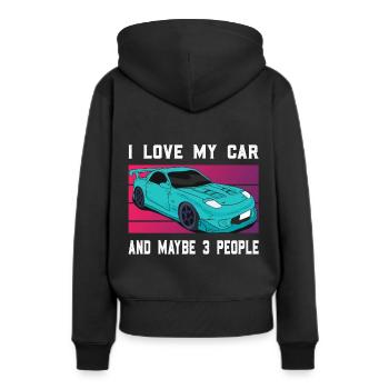 amour Voiture de sport PS Car Tournevis de voiture - Sweat à capuche Premium bio Femme - noir - Dos - Julia (174cm)