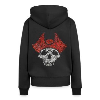 Pirate Pirate Costume Remplacement Carnaval 5 Saison - Sweat à capuche Premium bio Femme - noir - Dos - Julia (174cm)