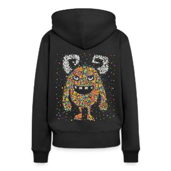 Confettis Monster Cologne Carnaval Kölle Confetti - Sweat à capuche Premium bio Femme - noir - Dos - Julia (174cm)