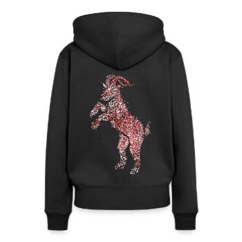 Geißbock Rot Weiß Rut un Wiess Kölle Köln Fasching - Sweat à capuche Premium bio Femme - noir - Dos - Julia (174cm)