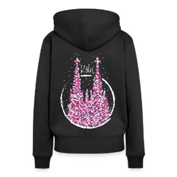 Carnaval de la cathédrale de Cologne Confettis Kölsch Kölle Colonia - Sweat à capuche Premium bio Femme - noir - Dos - Julia (174cm)