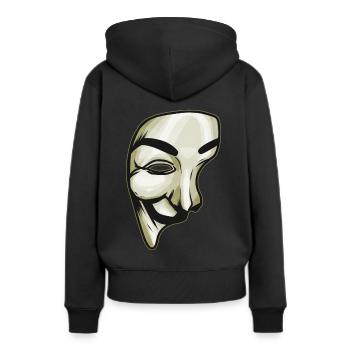 Masque comme costume pour Halloween - Sweat à capuche Premium bio Femme - noir - Dos - Julia (174cm)