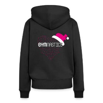 Gymnastique Gymnastique Gymnaste Chapeau de Noël Saint-Nicolas - Sweat à capuche Premium bio Femme - noir - Dos - Julia (174cm)