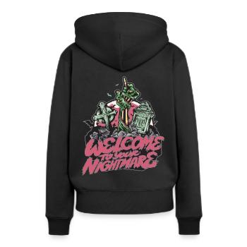Nightmare Undead Halloween Party Zombie-Halloween- - Frauen Premium Bio Hoodie - Schwarz - Hinten - Julia (174cm)