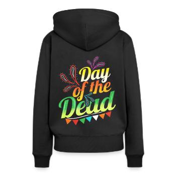 Colorful Logo For Day Of The Dead - Frauen Premium Bio Hoodie - Schwarz - Hinten - Julia (174cm)