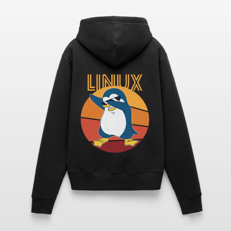 Linux Admin Cool Penguin Nerd Informatics Sweat à capuche Premium bio Femme
