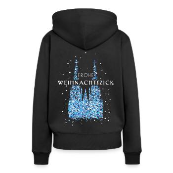 Kölner Dom Weihnachtszeit Köln Kölsch Heiligabend - Frauen Premium Bio Hoodie - Schwarz - Hinten - Julia (174cm)
