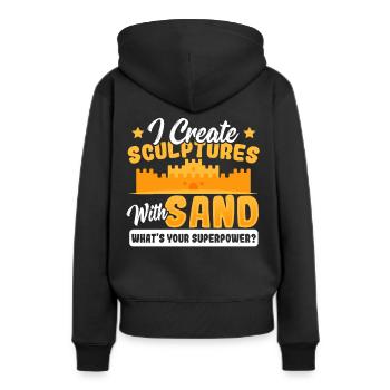 Dirt Track Rennen Dirt-Track-Rennen Rennen Renn-Dr - Frauen Premium Bio Hoodie - Schwarz - Hinten - Julia (174cm)