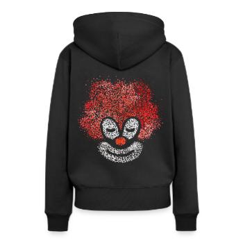 Ensemble de costumes de clown Carnaval Carnaval Lundi gras - Sweat à capuche Premium bio Femme - noir - Dos - Julia (174cm)