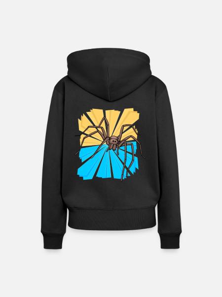 Spinne Spinnentiere Weihnachtsgeschenk Tierfreund - Frauen Premium Bio Hoodie - Schwarz